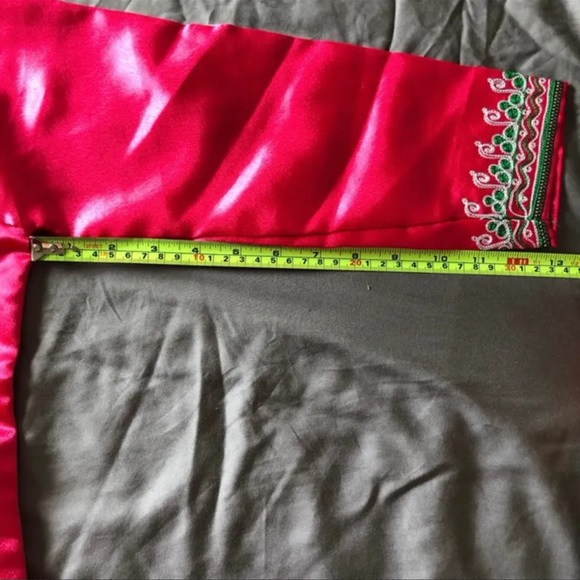 🆕NEW| Girls Fuchsia Satin Kurtas Suit - Picture 6 of 10